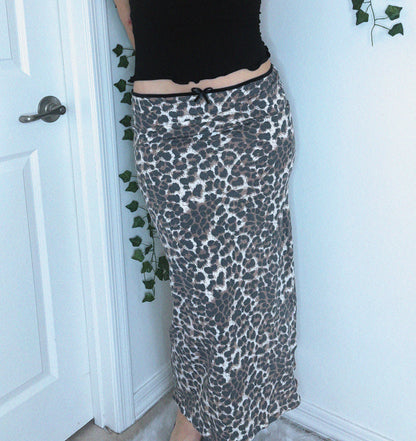 REVENGE MAXI SKIRT - CHEETAH