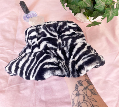 FUZZY ZEBRA HAT